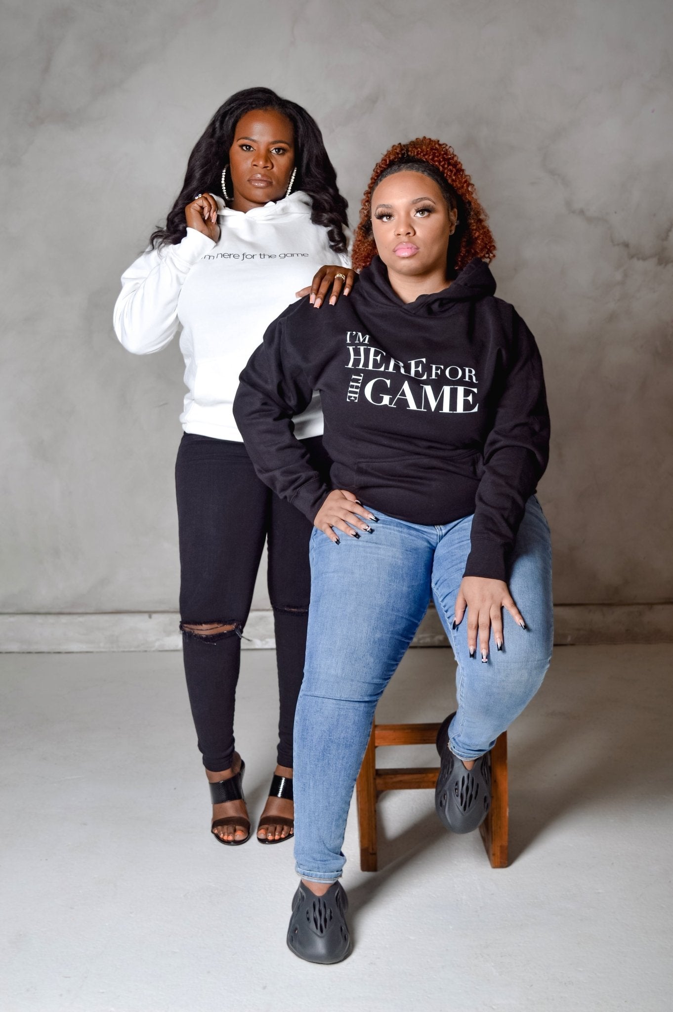 Black Logo Hoodie - I’m Here For The Game