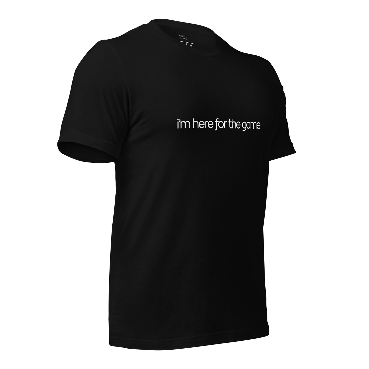 Black Script Tee - I’m Here For The Game
