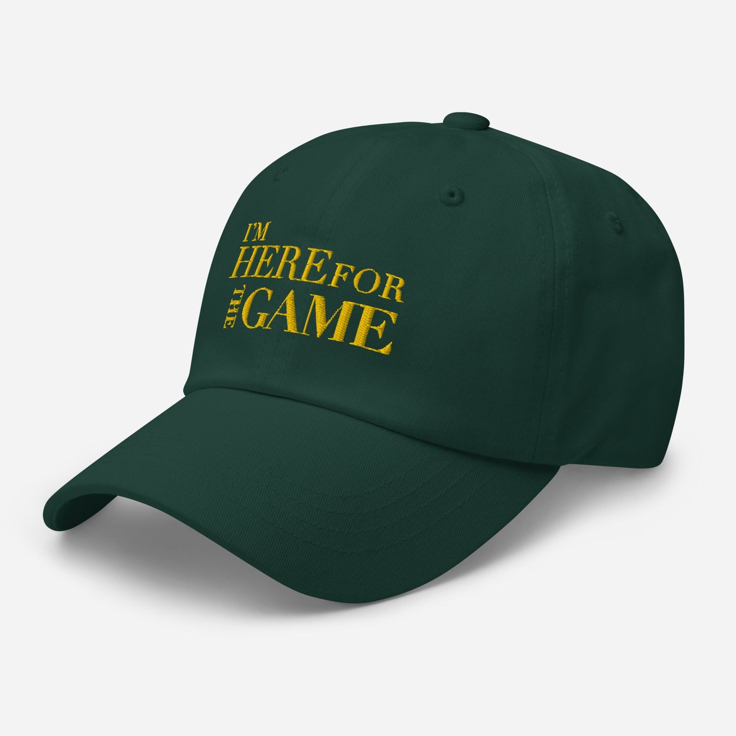 Gold Logo Hat - I’m Here For The Game