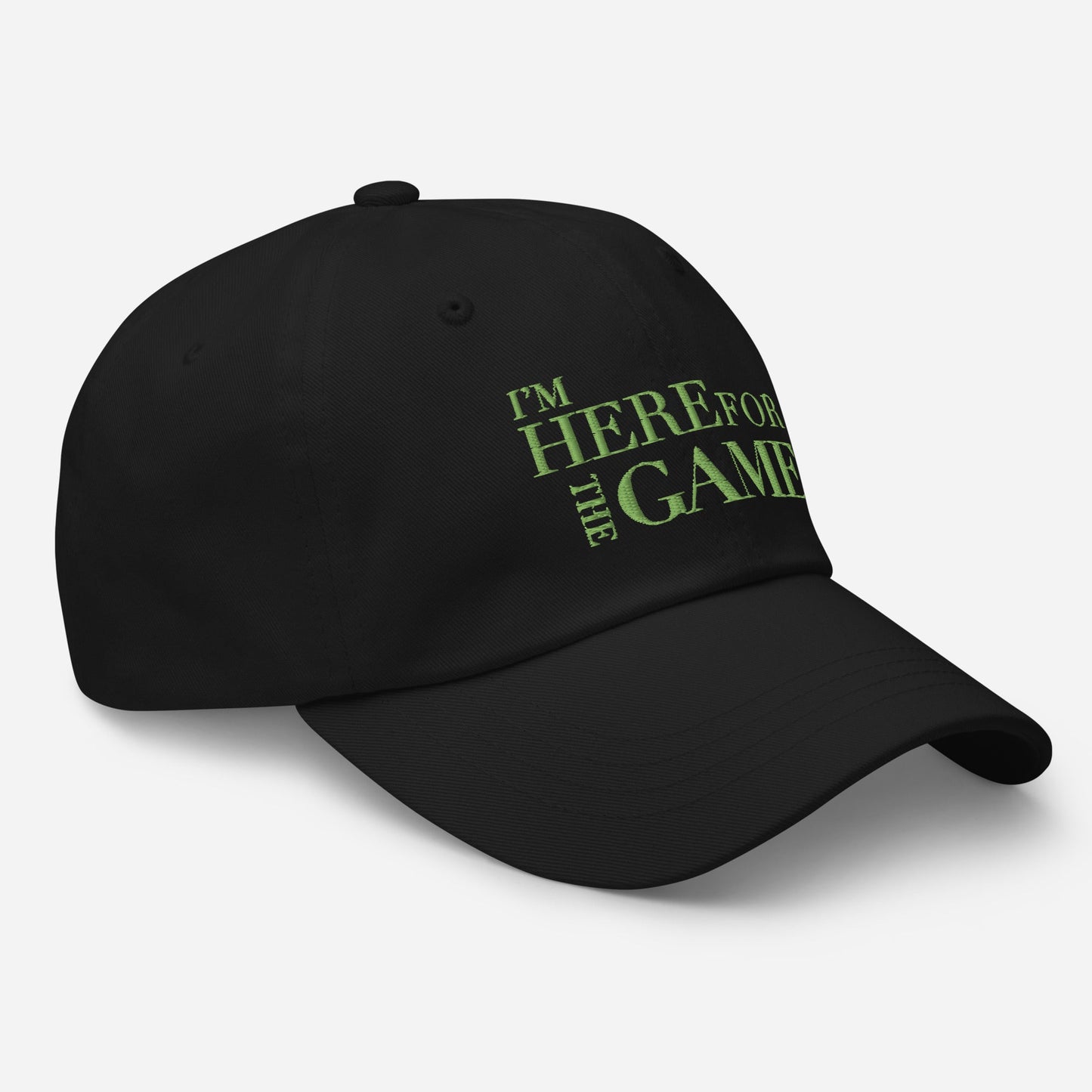Light Green Logo Hat - I’m Here For The Game
