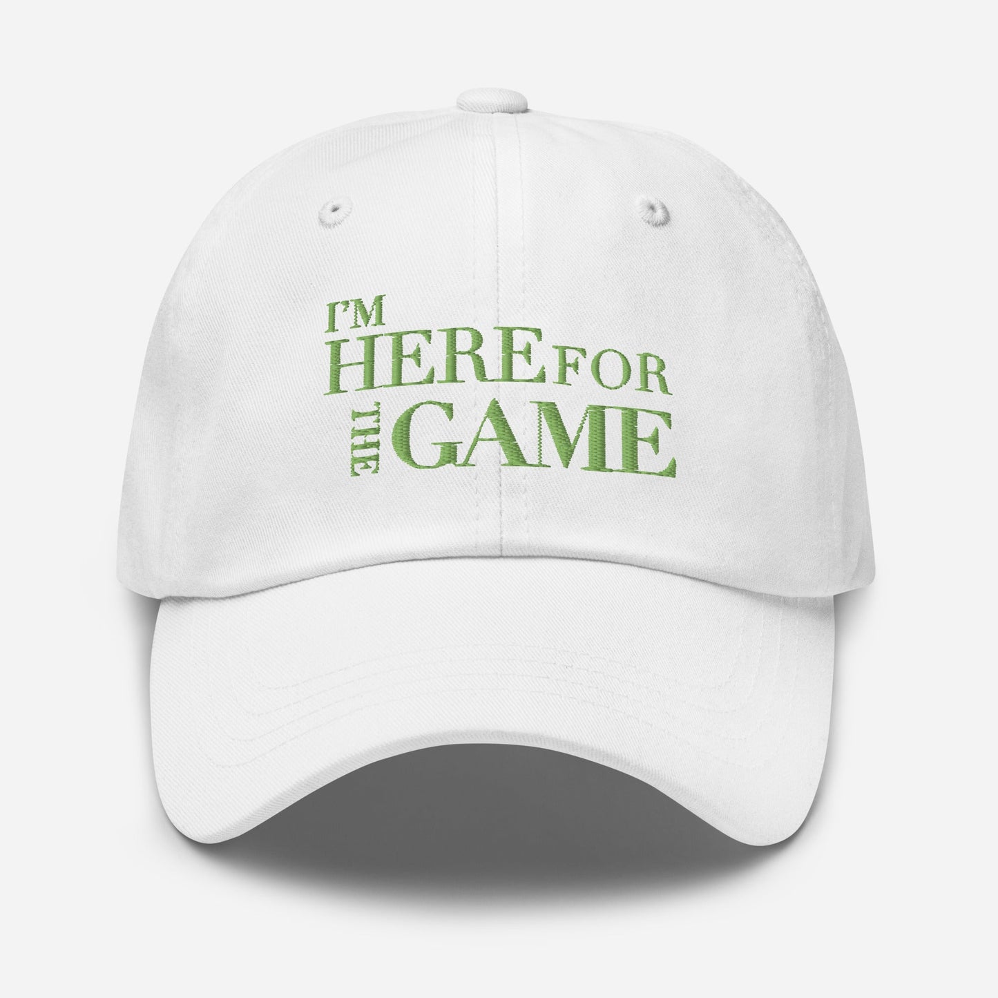 Light Green Logo Hat - I’m Here For The Game