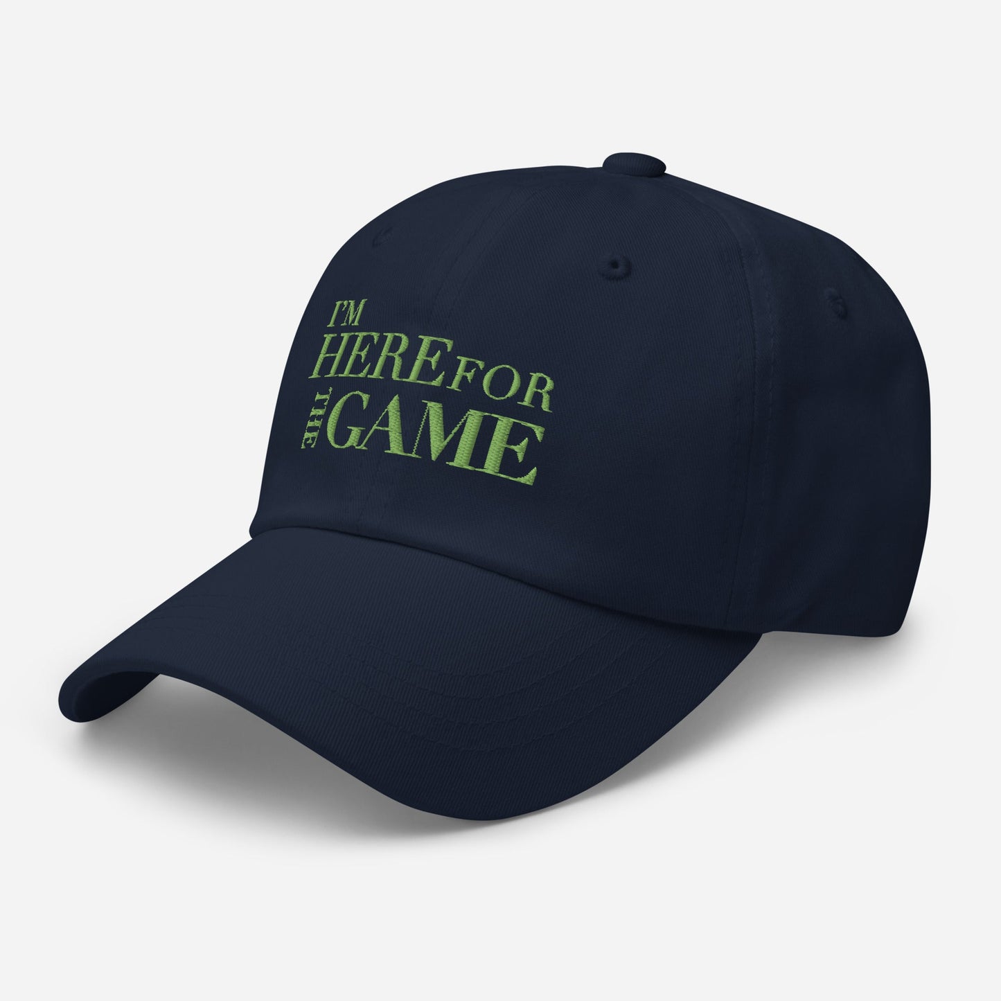 Light Green Logo Hat - I’m Here For The Game