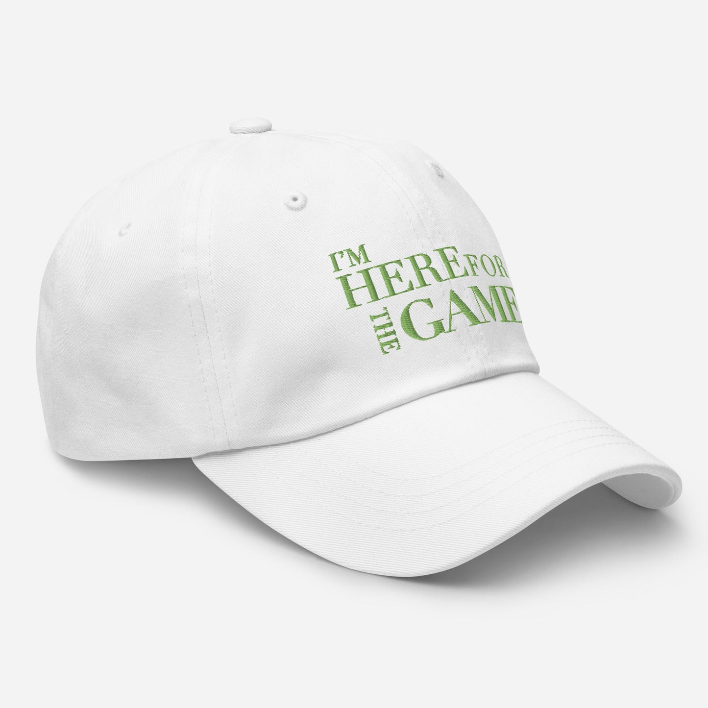 Light Green Logo Hat - I’m Here For The Game