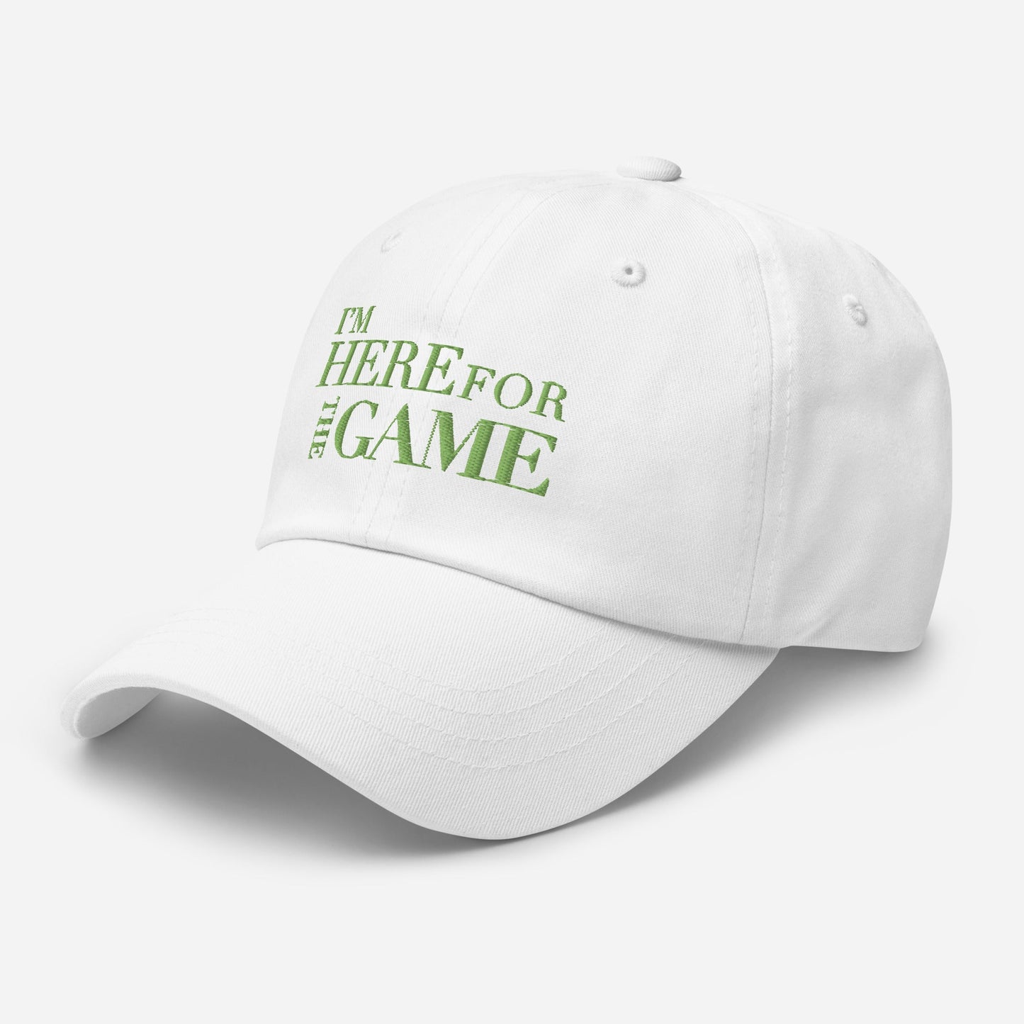 Light Green Logo Hat - I’m Here For The Game