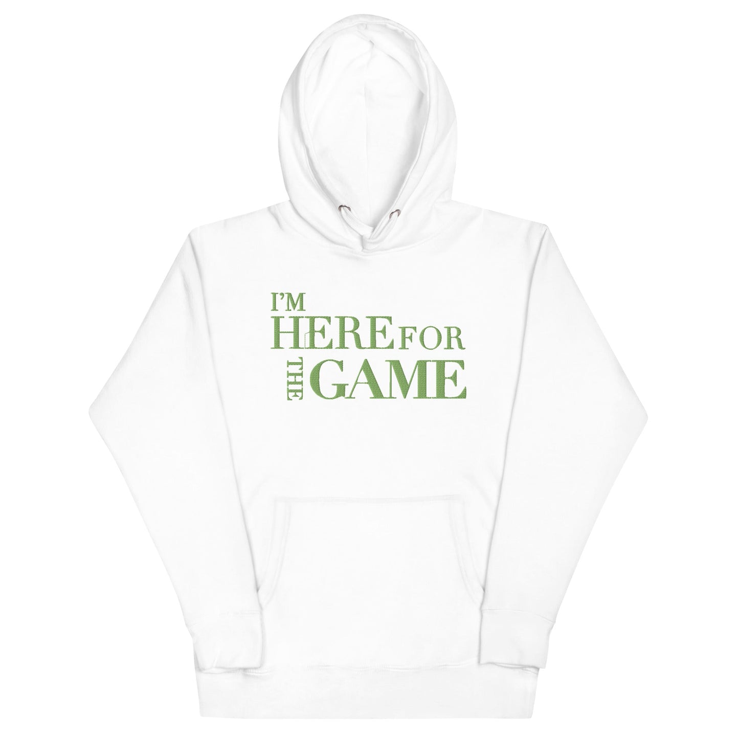 Light Green Logo Hoodie - I’m Here For The Game