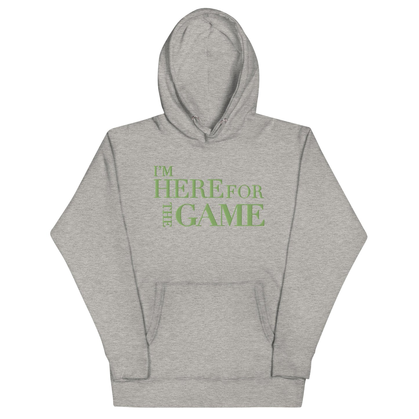 Light Green Logo Hoodie - I’m Here For The Game