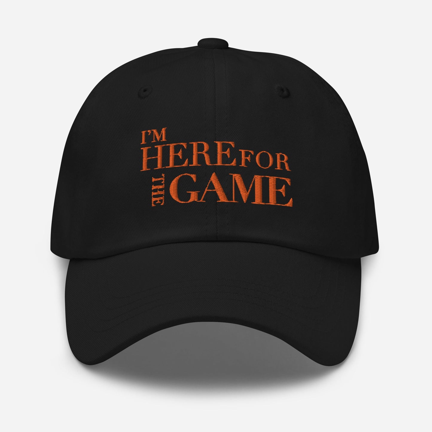 Orange Logo Hat - I’m Here For The Game