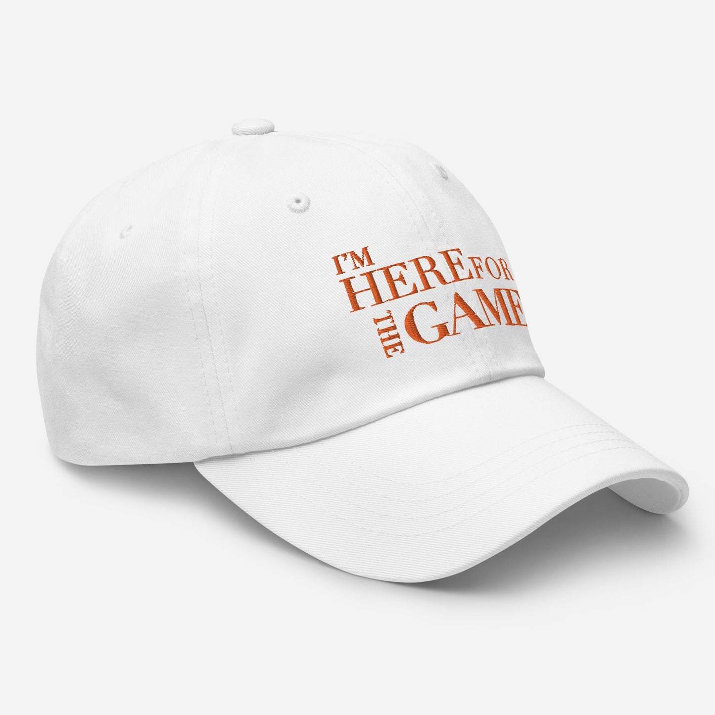 Orange Logo Hat - I’m Here For The Game