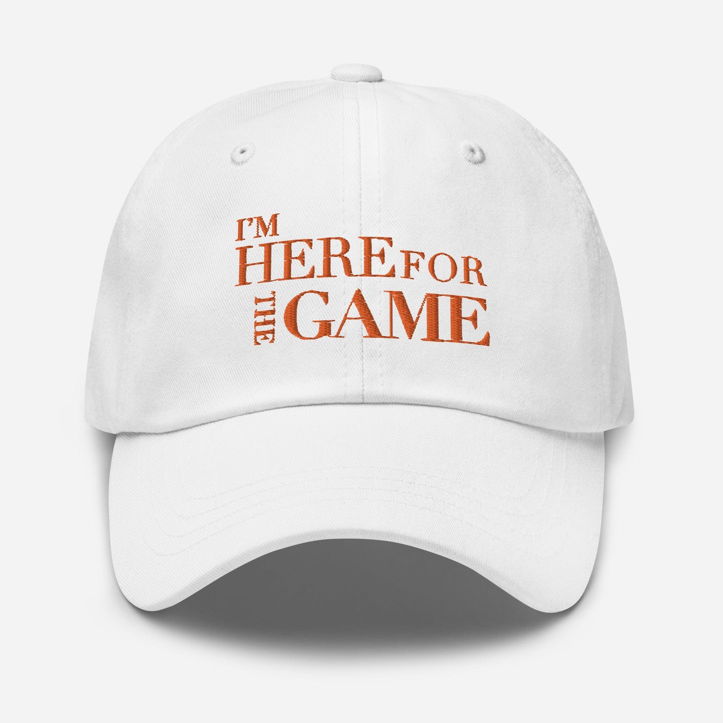 Orange Logo Hat - I’m Here For The Game