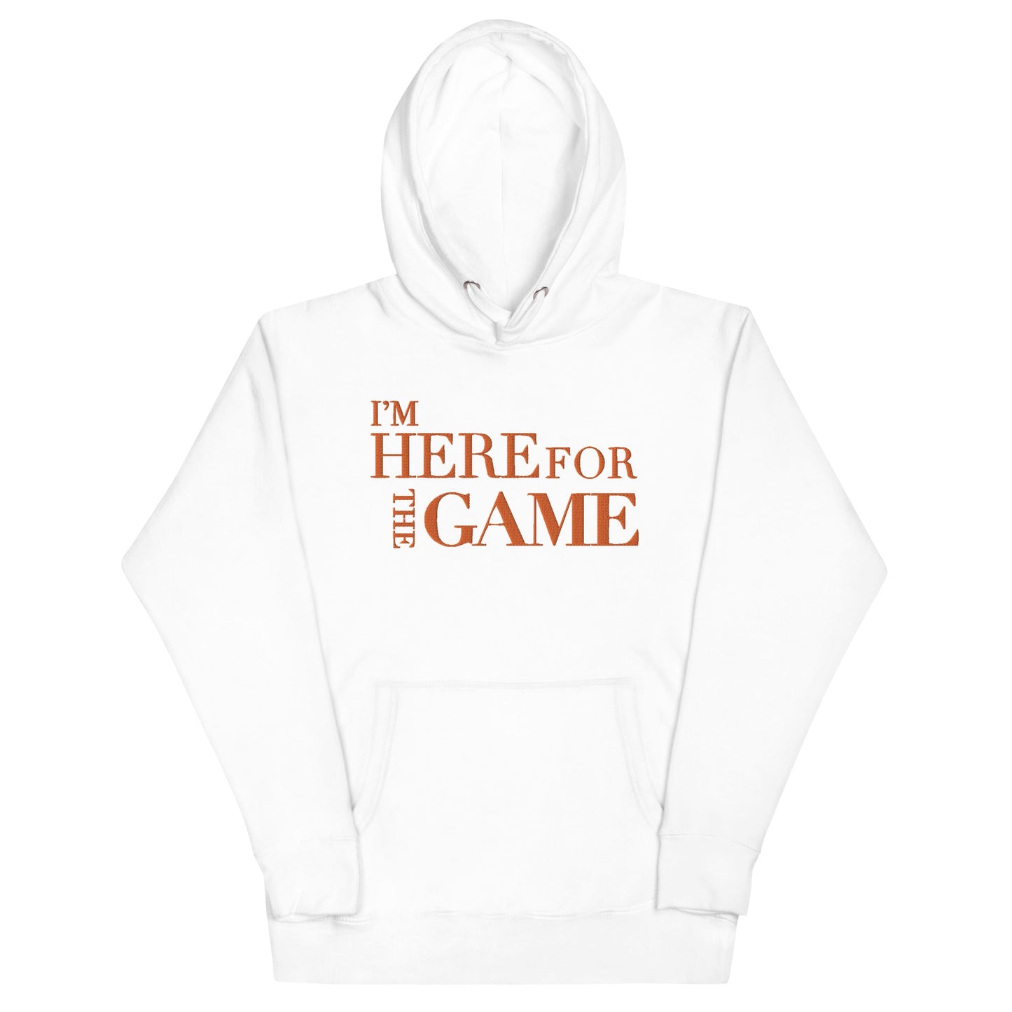 Orange Logo Hoodie - I’m Here For The Game
