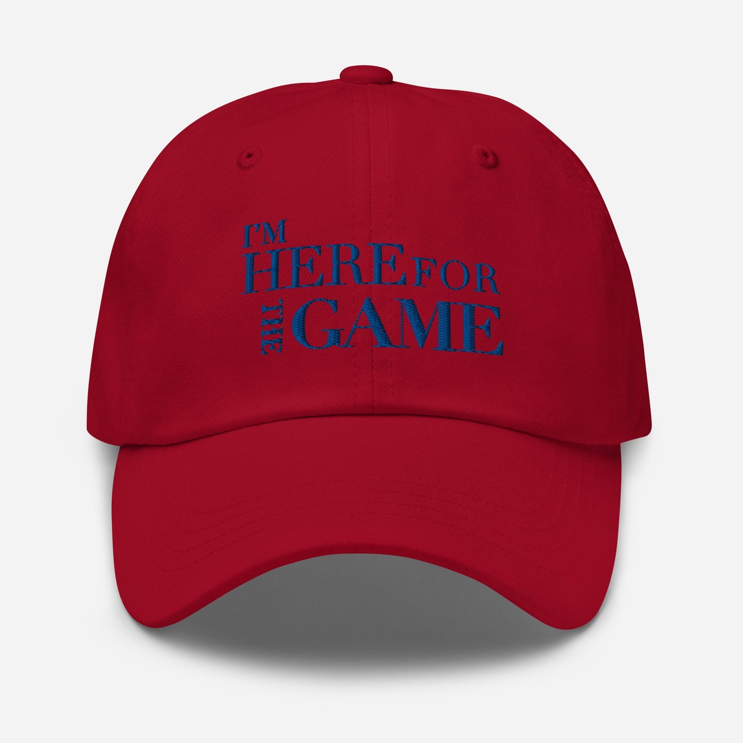 Royal Blue Logo Hat - I’m Here For The Game