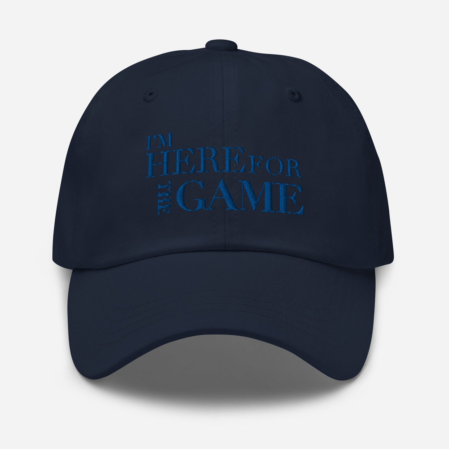 Royal Blue Logo Hat - I’m Here For The Game