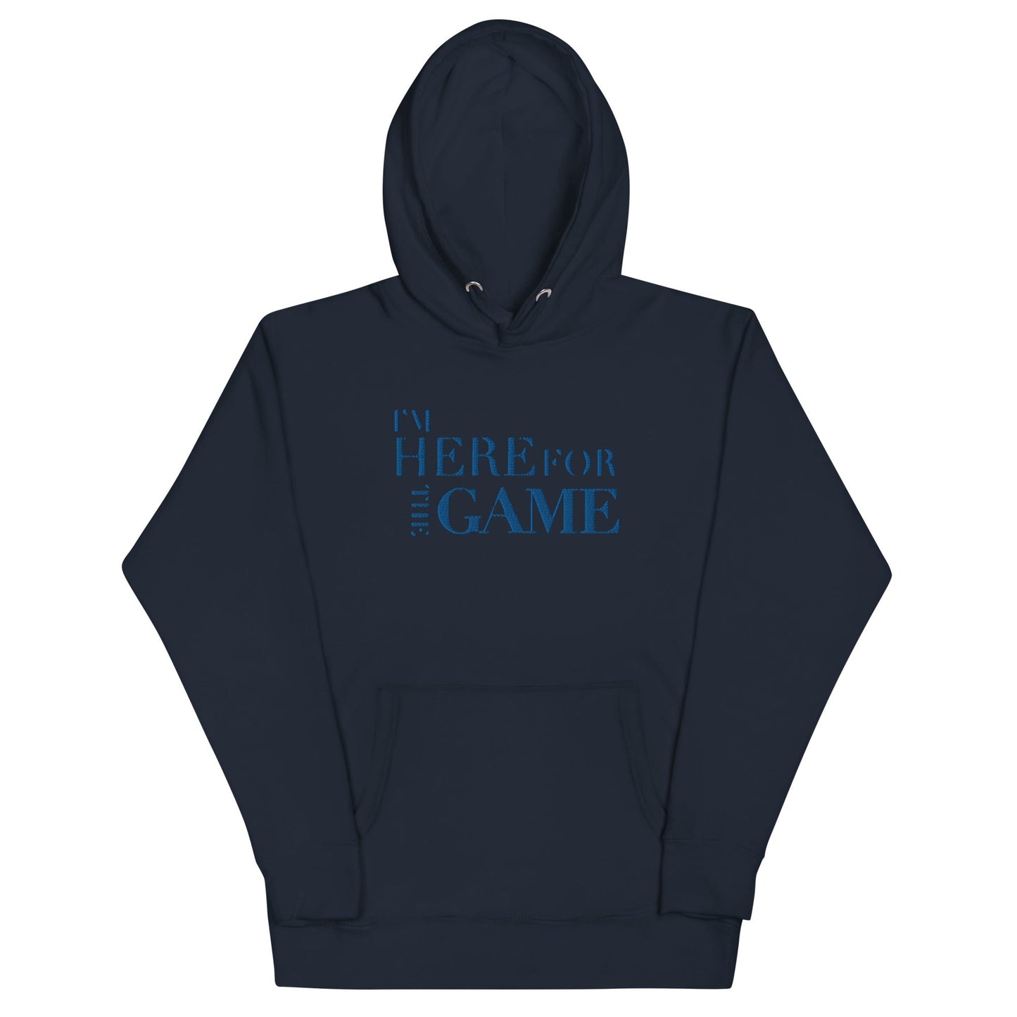 Royal Blue Logo Hoodie - I’m Here For The Game