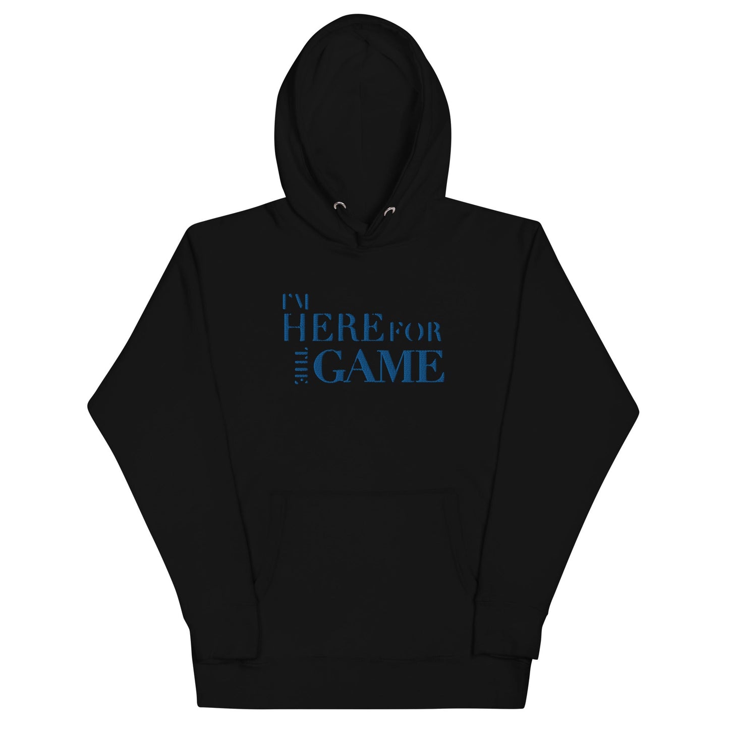 Royal Blue Logo Hoodie - I’m Here For The Game