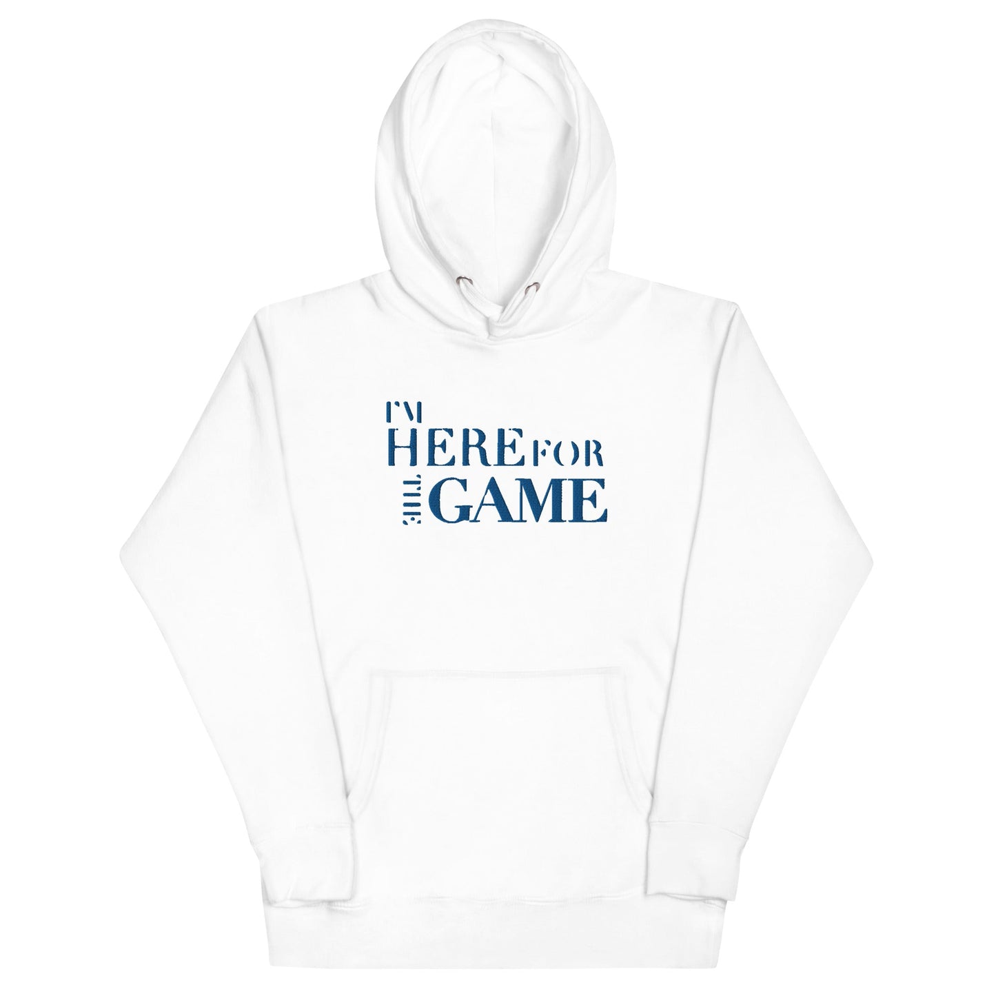 Royal Blue Logo Hoodie - I’m Here For The Game
