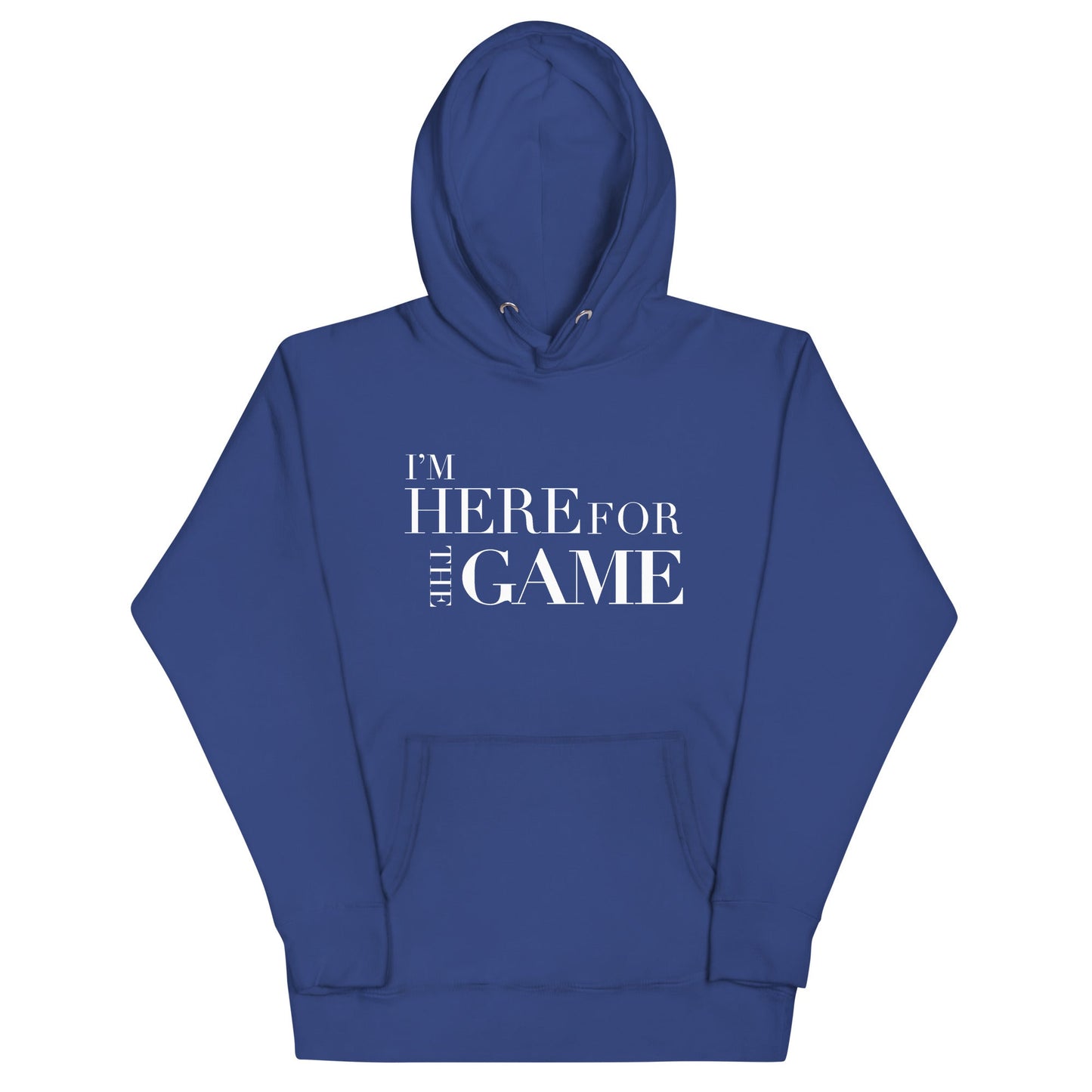 Royal Blue Logo Hoodie - I’m Here For The Game