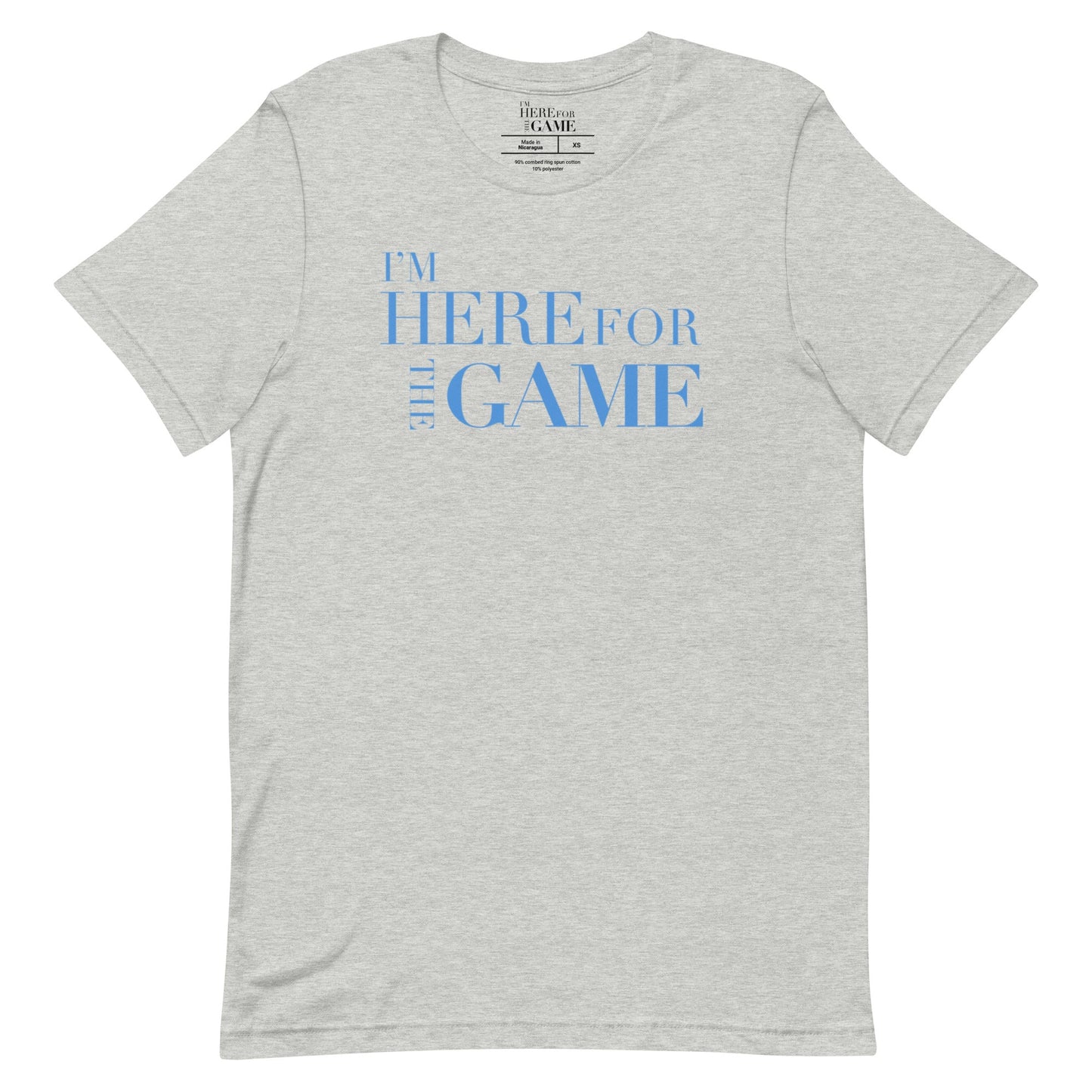 Two-Toned Blue Inspired T-Shirt - I’m Here For The Game