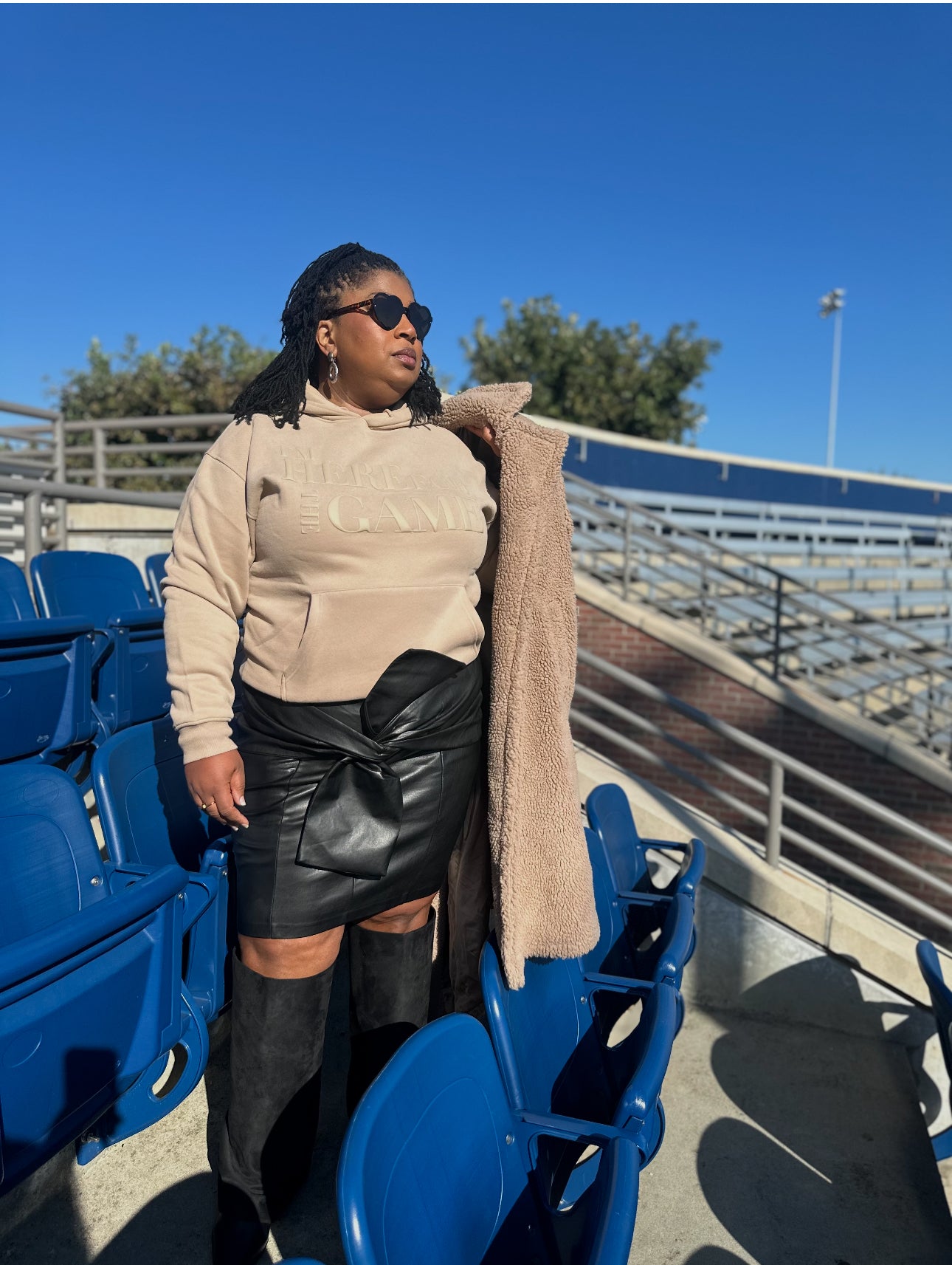 Neutral Puff Logo Hoodie