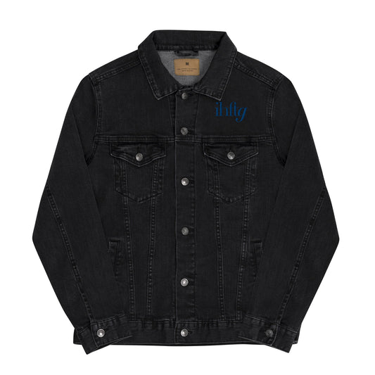 Blue Logo Denim Jacket - I’m Here For The Game