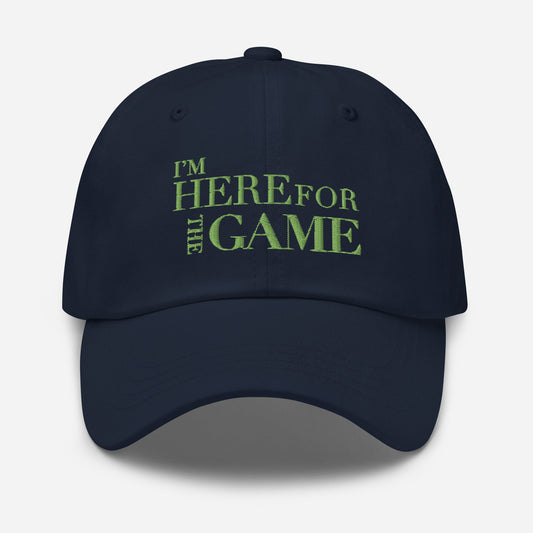 Light Green Logo Hat - I’m Here For The Game