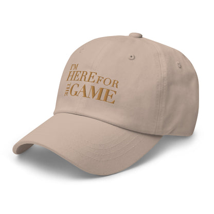 Old Gold Logo Hat - I’m Here For The Game