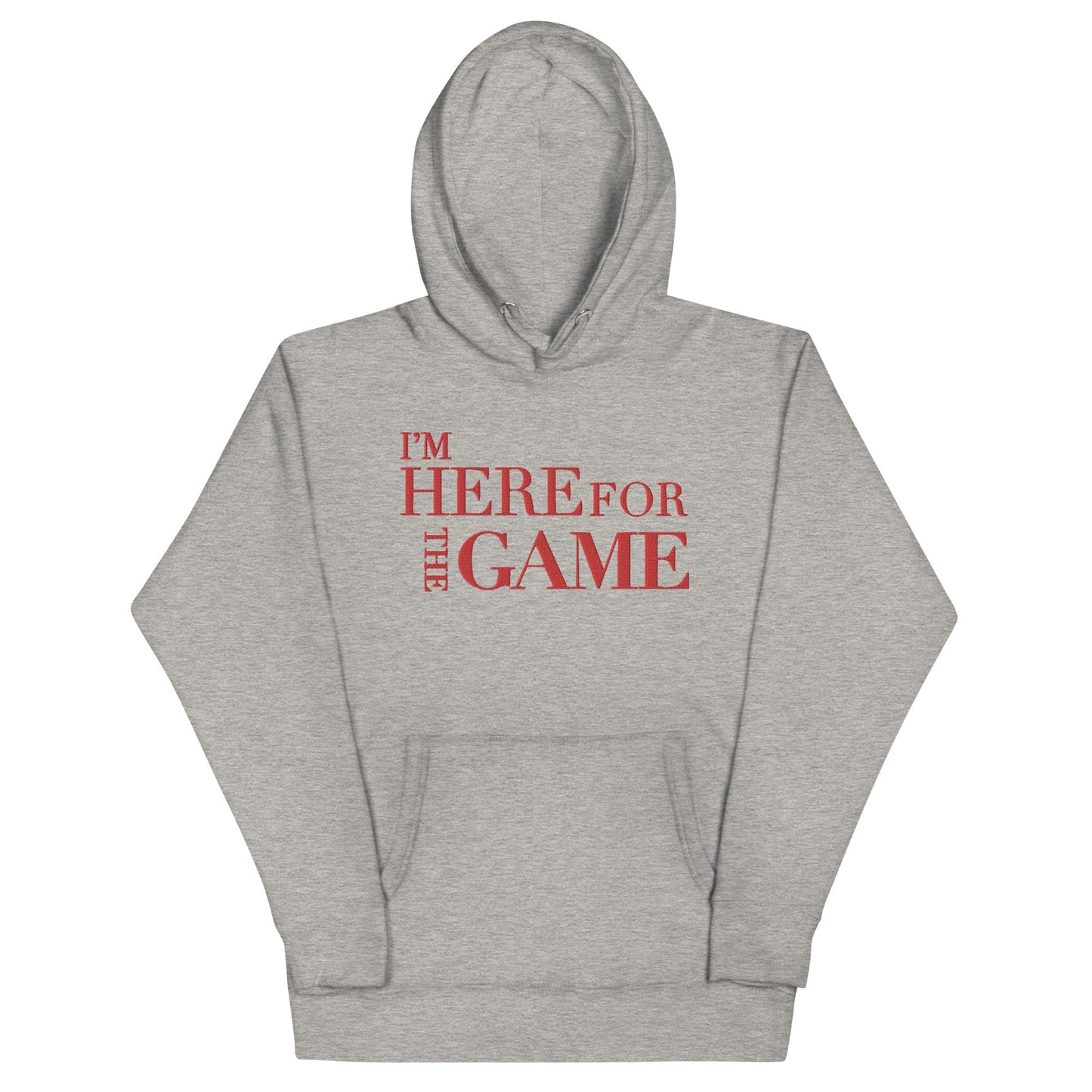 Red Logo Hoodie - I’m Here For The Game