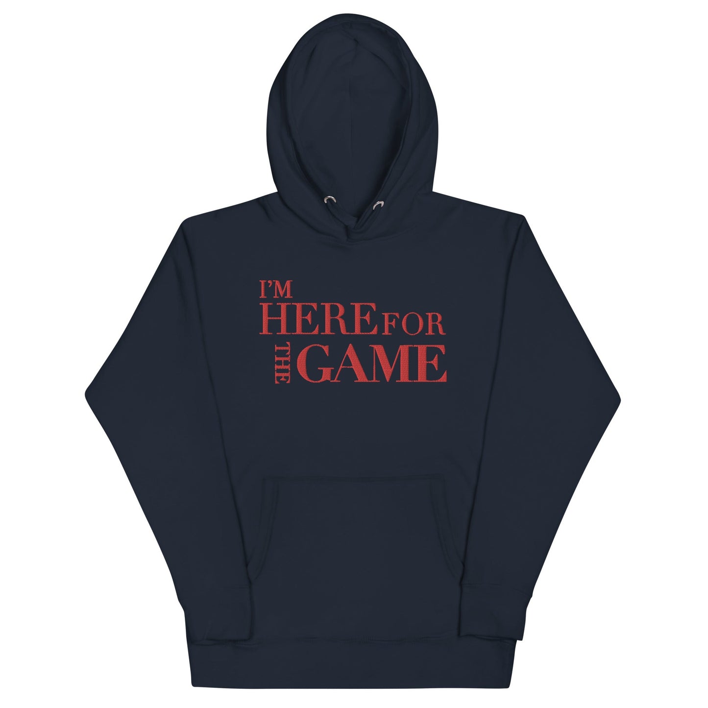 Red Logo Hoodie - I’m Here For The Game