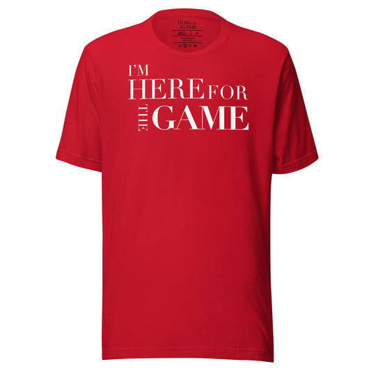 Red Logo T-shirt - I’m Here For The Game