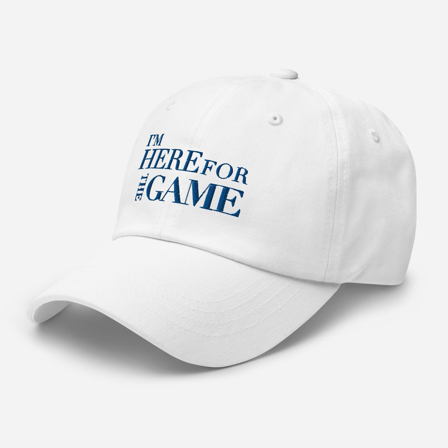 Royal Blue Logo Hat - I’m Here For The Game