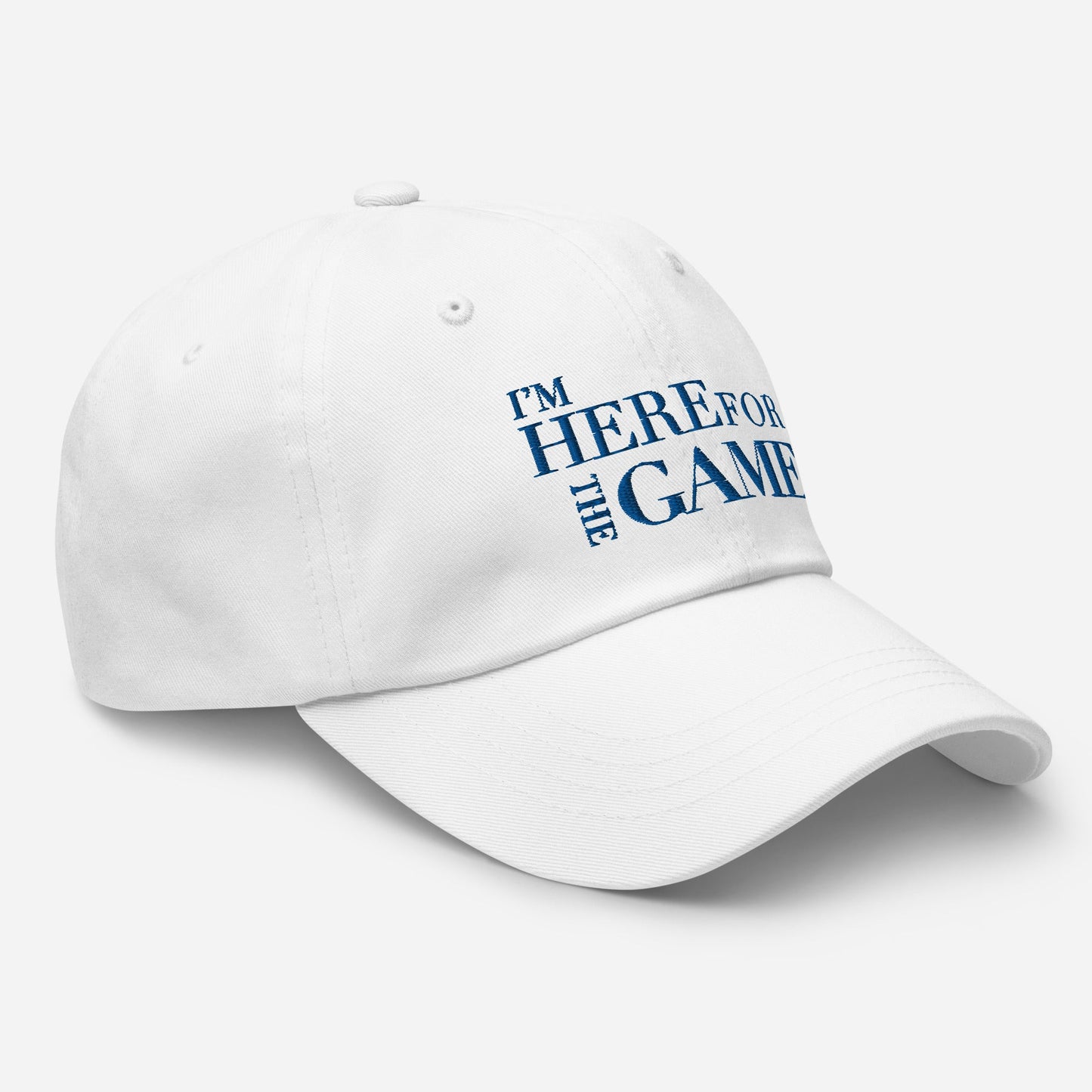 Royal Blue Logo Hat - I’m Here For The Game