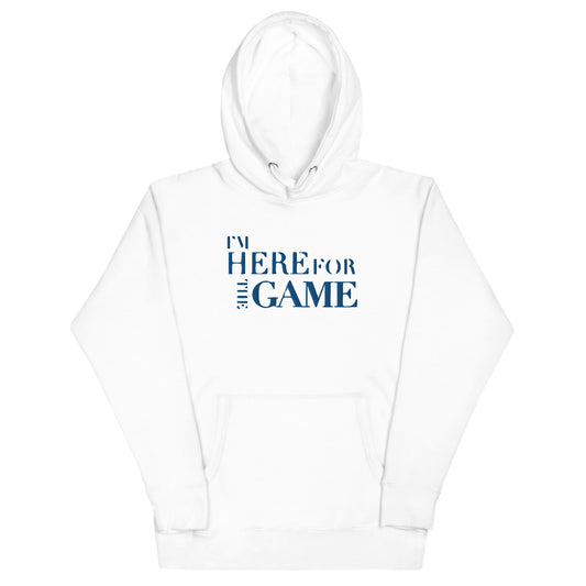 Royal Blue Logo Hoodie - I’m Here For The Game