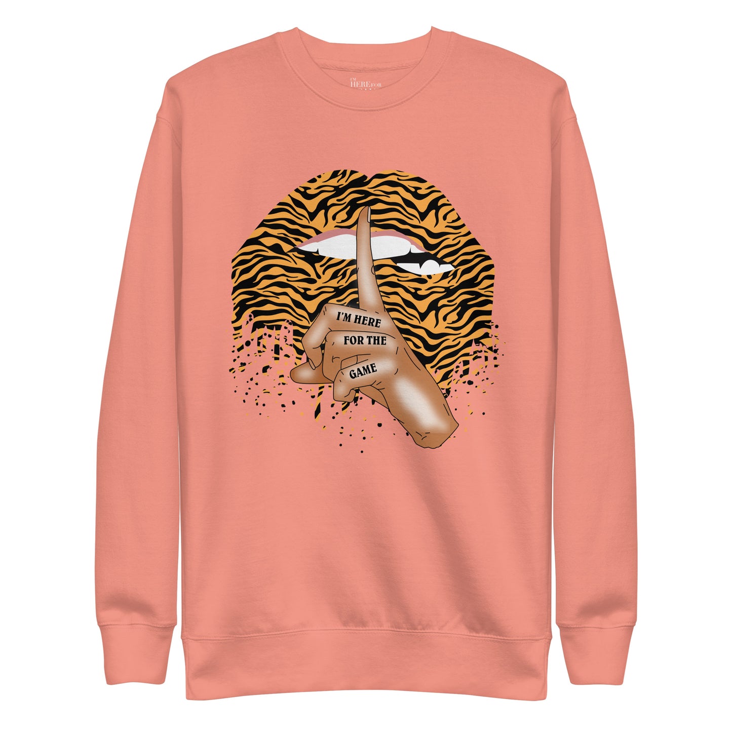 Shhh… Tiger Print Sweatshirt