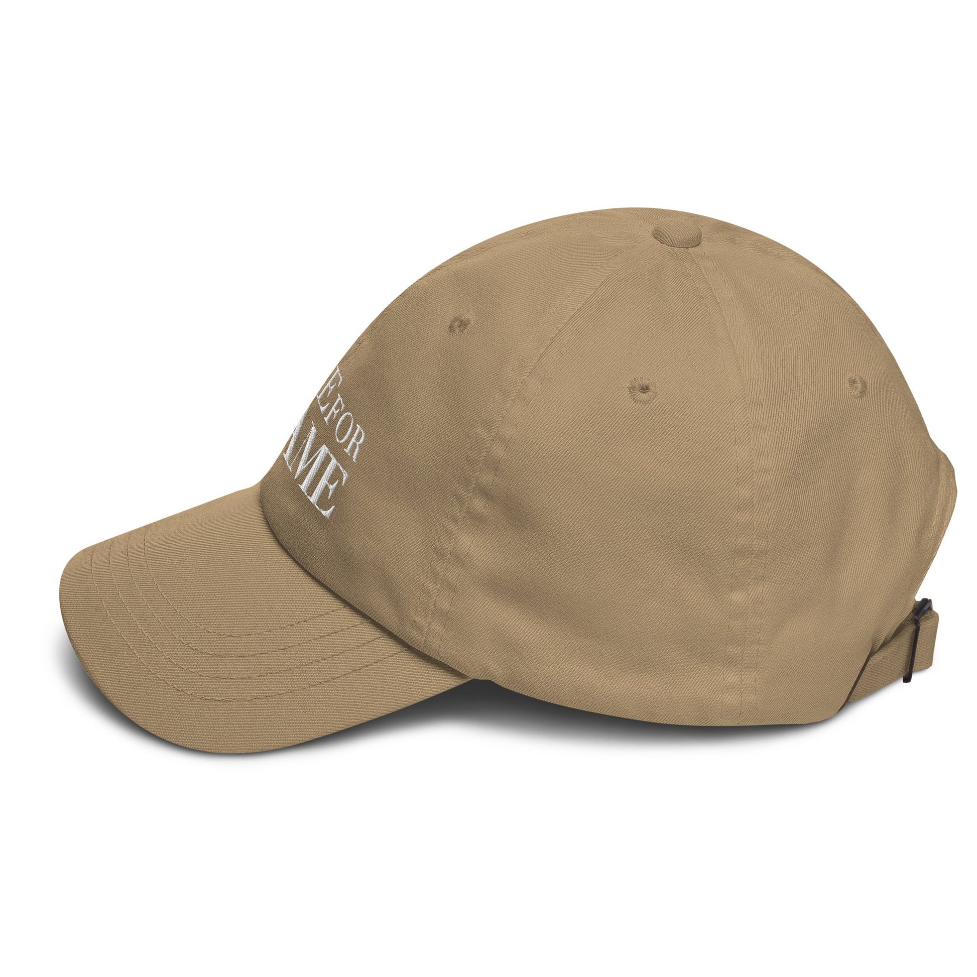 White Logo Embroidered Hat - I’m Here For The Game