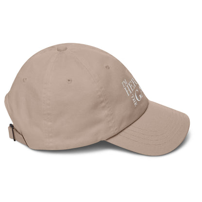 White Logo Embroidered Hat - I’m Here For The Game